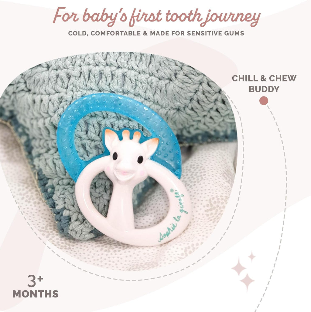 Sophie la girafe Cooling Teething Ring | Cool in Fridge for Refreshing Relief | Easy to Hold