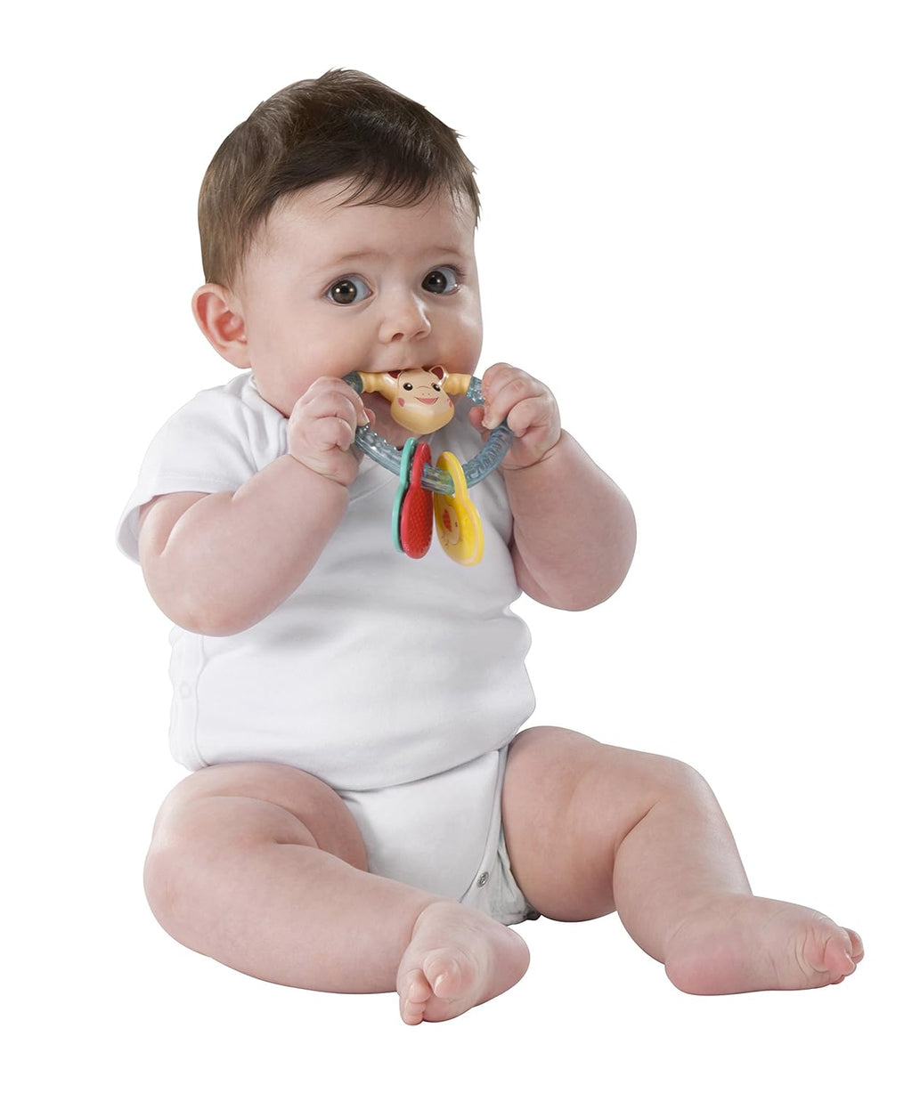 Sophie la Girafe Heart Rattle | Handcrafted in France | Light & Easy to Grasp | Awaken All 5 Senses