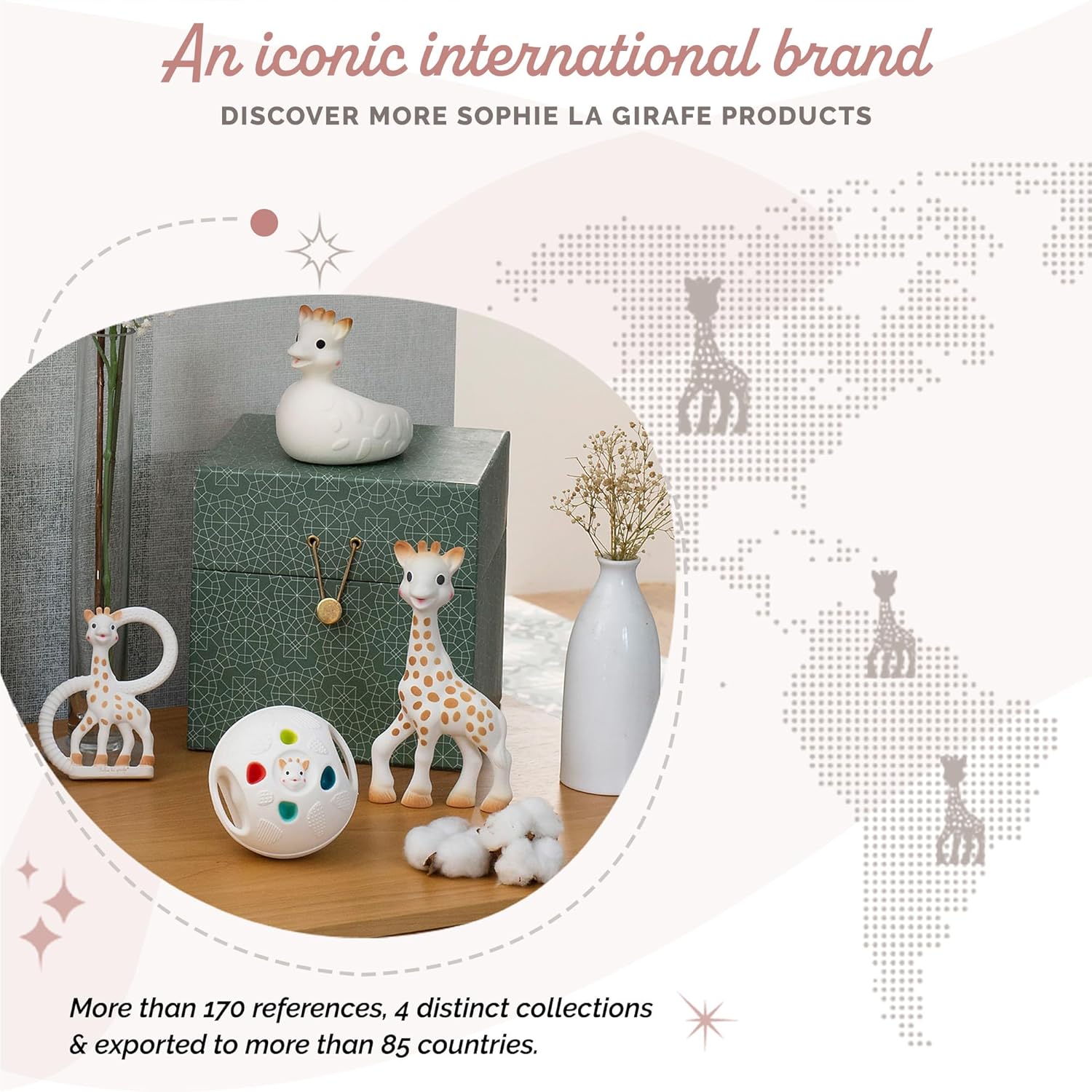 Sophie la girafe Teething Colo'rings | Light & Easy to Grasp | Designed with Natural Rubber to Soothe & Awaken All 5 Senses