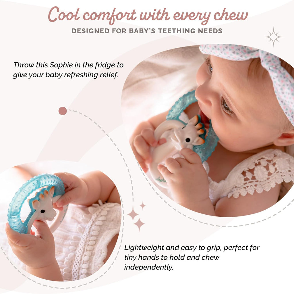 Sophie la girafe Cooling Teething Ring | Cool in Fridge for Refreshing Relief | Easy to Hold